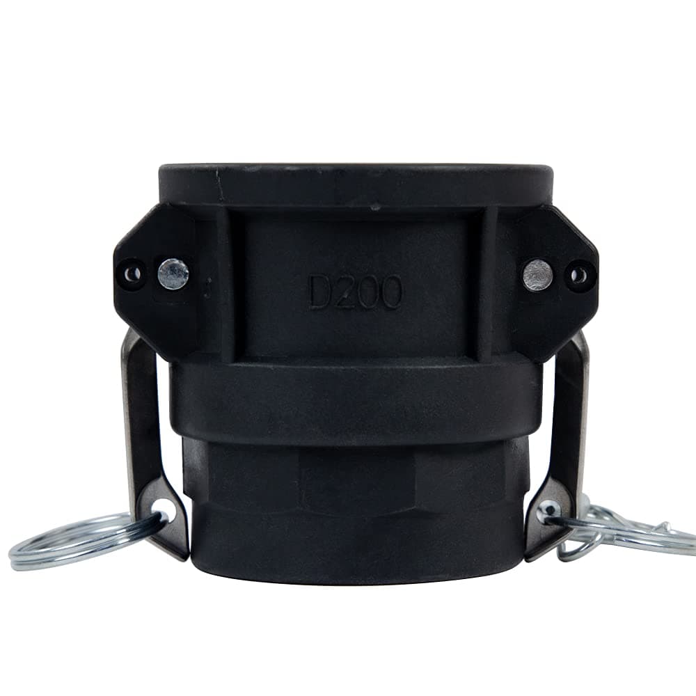 1 PC Polypropylene Camlock Fittings Standard Type D Camlock Fitting, 2" Female Coupler x 2" Female Thread 2 inch Cam lock Fittings With Camlock Gasket Inside