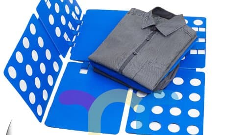 unbeatablesale168 Fast Speed Adjustable Folder Fast Clothes Folding Board Carrying Bag, Blue