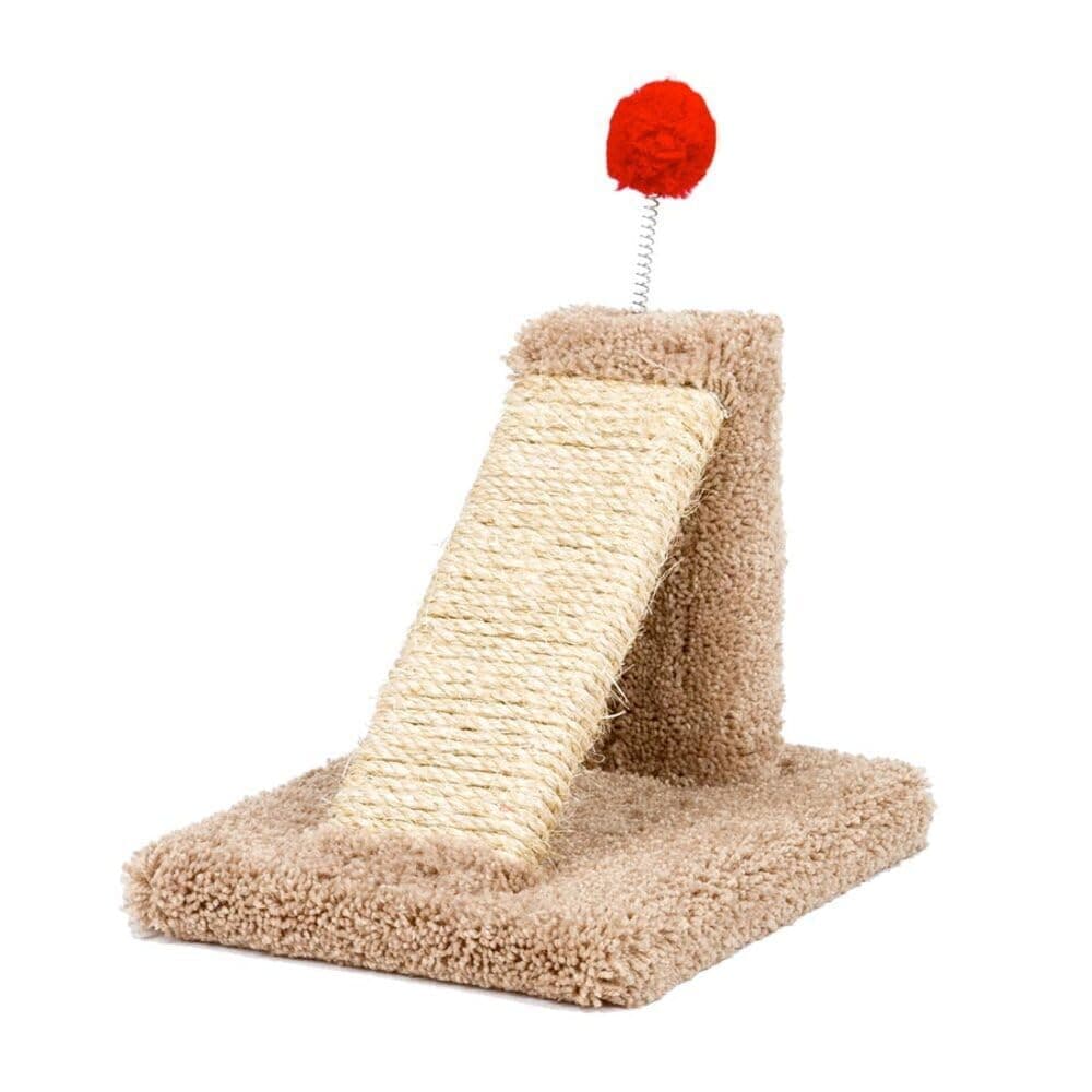 Claw Tuff Cat Angle Scratcher with Toy