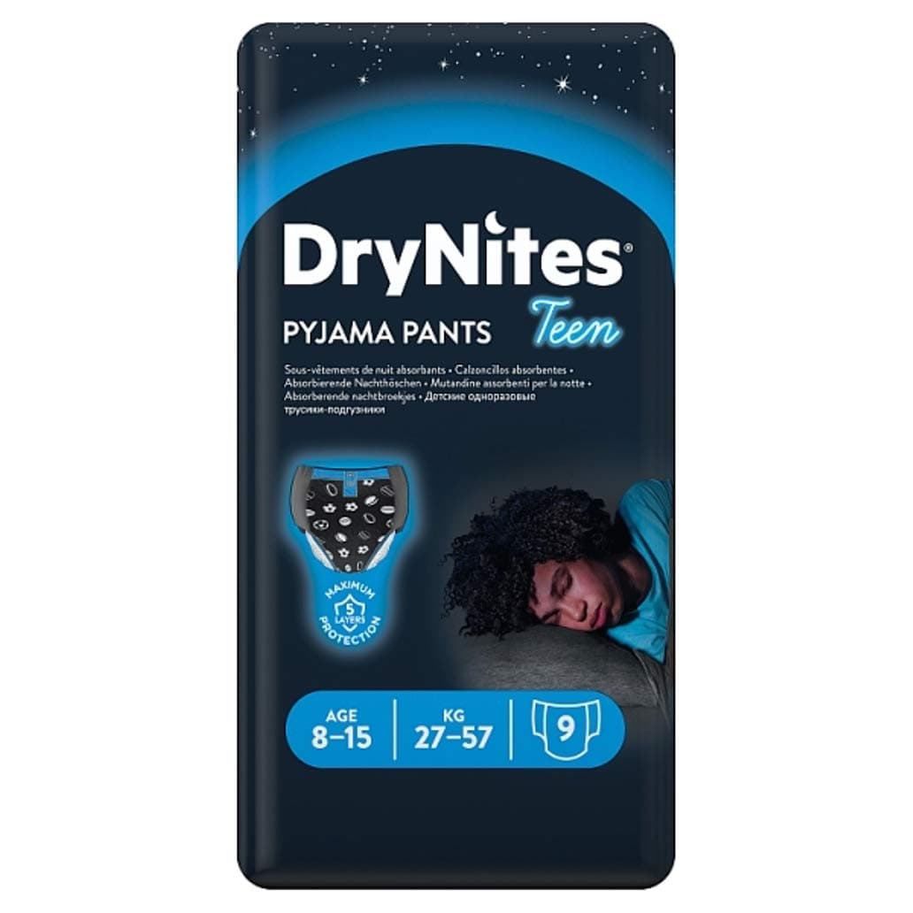 8-15 years DryNites for Boys 9 per pack