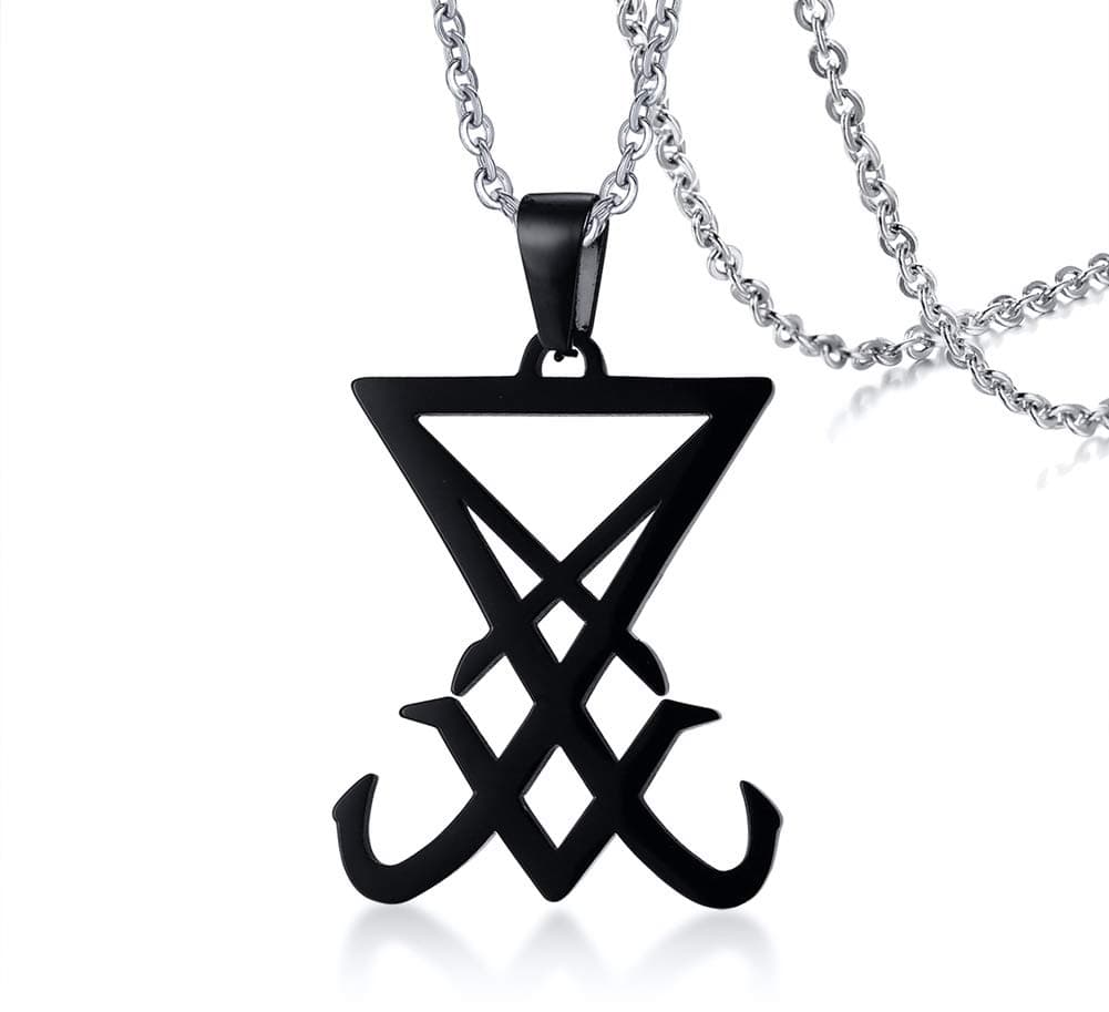 Stainless Steel Church of Satan Necklace for Men