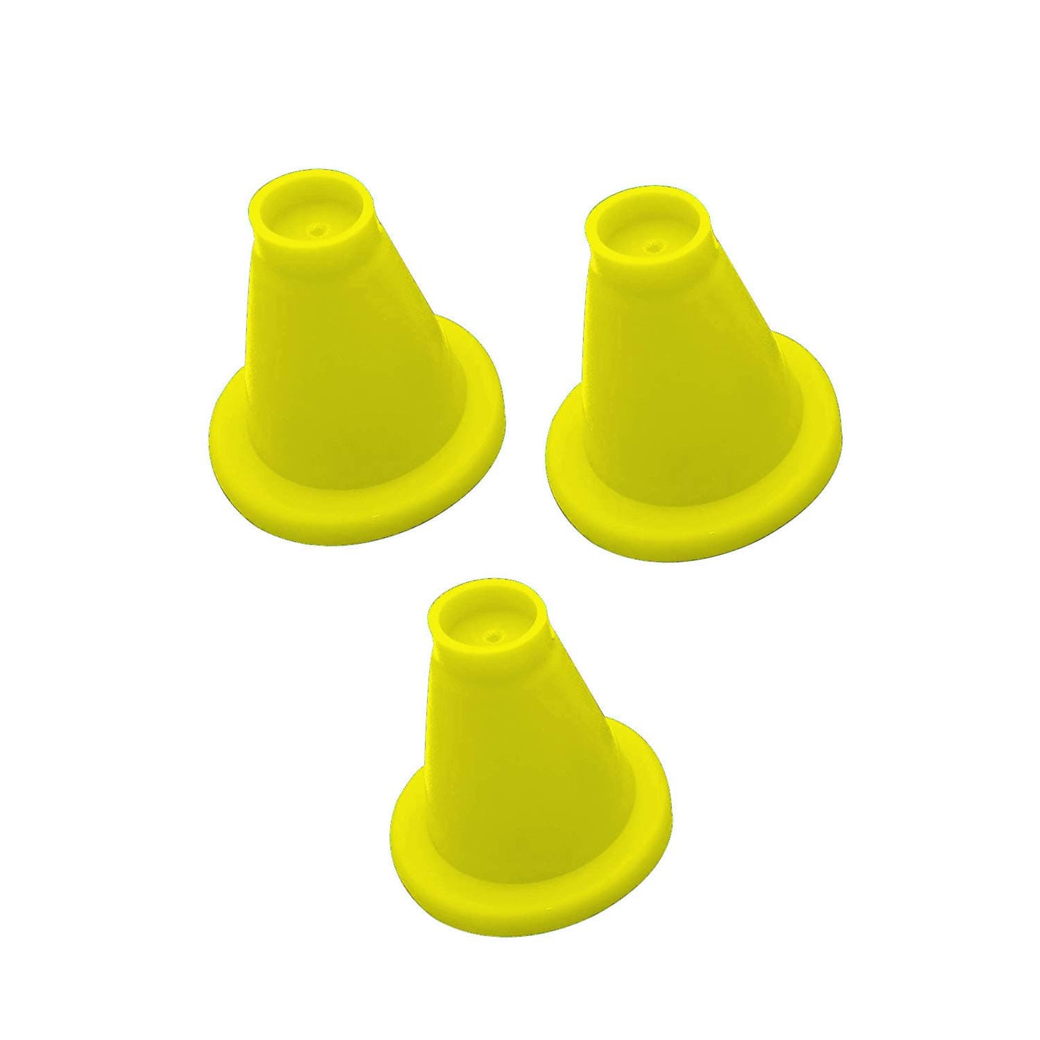 Rubber Cricket Batting Tee Cone for Batting Practice (Pack of 3)