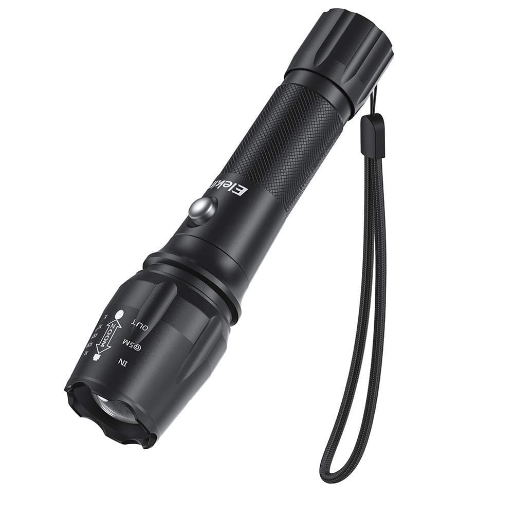 LED Flashlight, 1000 Lumens Rechargeable Hand Flashlight, Torch Flashlights with 5 Adjustable Lighting Modes, Water Proof (Includes 18650 Rechargeable Battery)