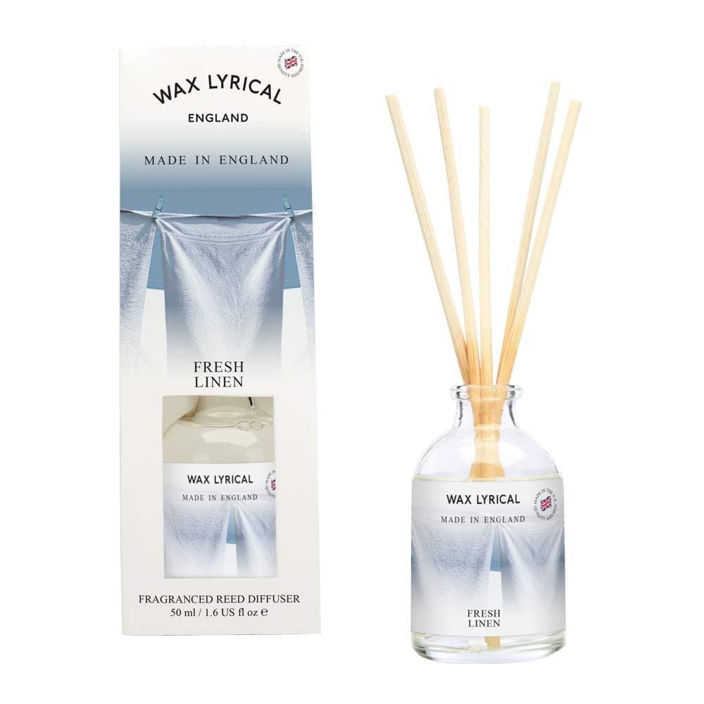 Wax Lyrical 50 ml Reed Diffuser, Fresh Linen