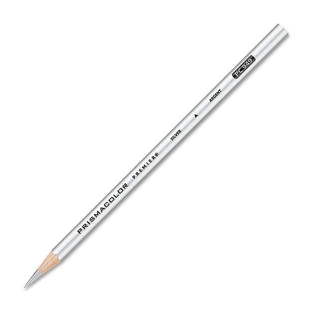 Premier Colored Pencil, Silver (PC 949), 12 Count (Pack of 1)