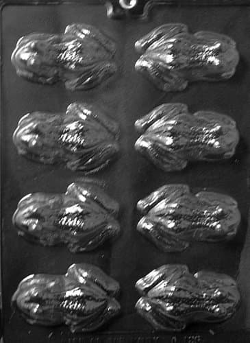 Frog Chocolate Candy Mold in Sealed Protective Poly Bag Imprinted with Copyrighted Cybrtrayd Molding Instruction