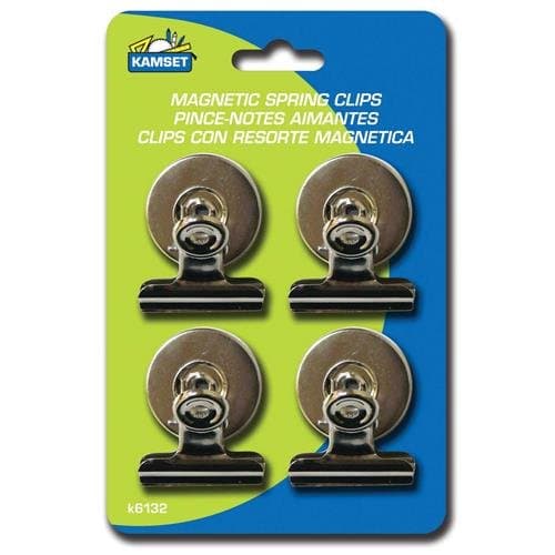 4 PC METAL Strong Magnetic Spring Clips Clamp Set