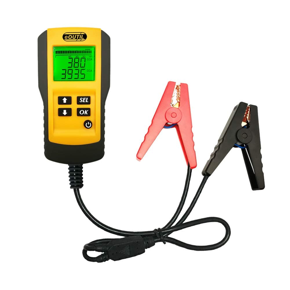 12V Car Battery Tester, Auto Battery Load Analyzer with LCD Display - Test Battery Life Percentage,Voltage, Resistance and CCA Value (AE300-1)
