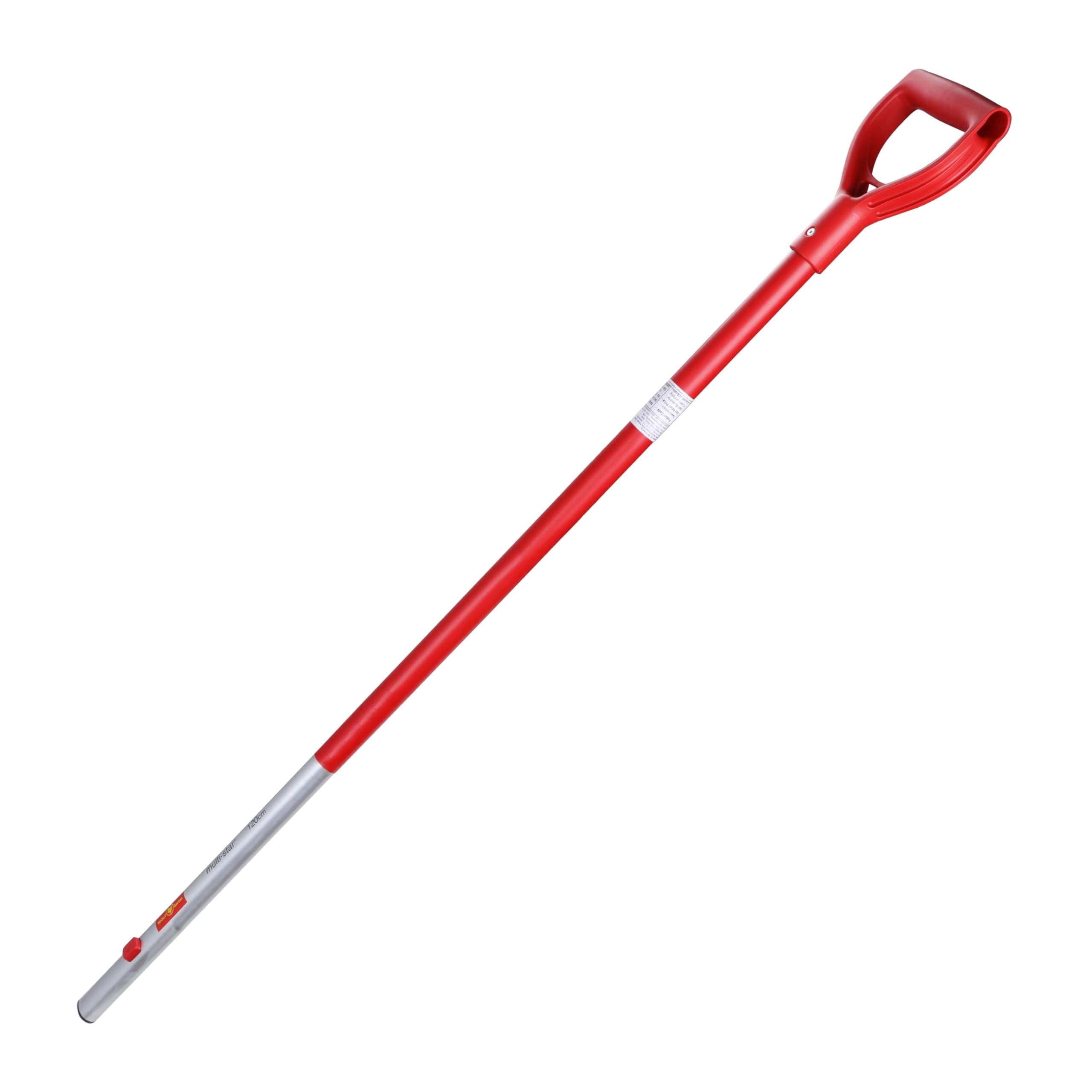 WOLF Garten ZMAD Multi-Change Aluminium D-Grip Handle, Red, 85 cm