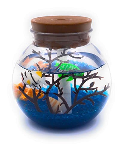 XCT DIY Dual Mode Humidifier-500ml Aromatherapy Diffuser Ultrasonic Cool Mist Humidifier with Color LED Lights Changing and Waterless Auto Shut-off for Bedroom Office Home Baby Room Yoga (Fish)