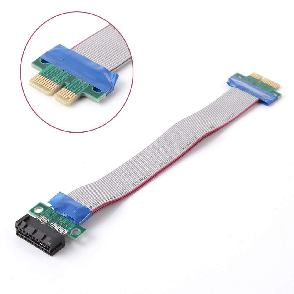 Generic PCI-E Express 1X Slot Riser Card Extender Extension Ribbon Flex Adapter Cable
