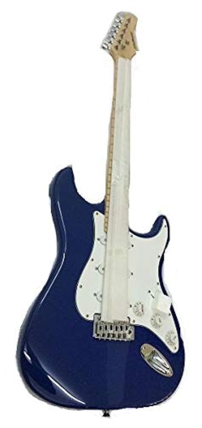 Custom Electric Guitar Blue And White