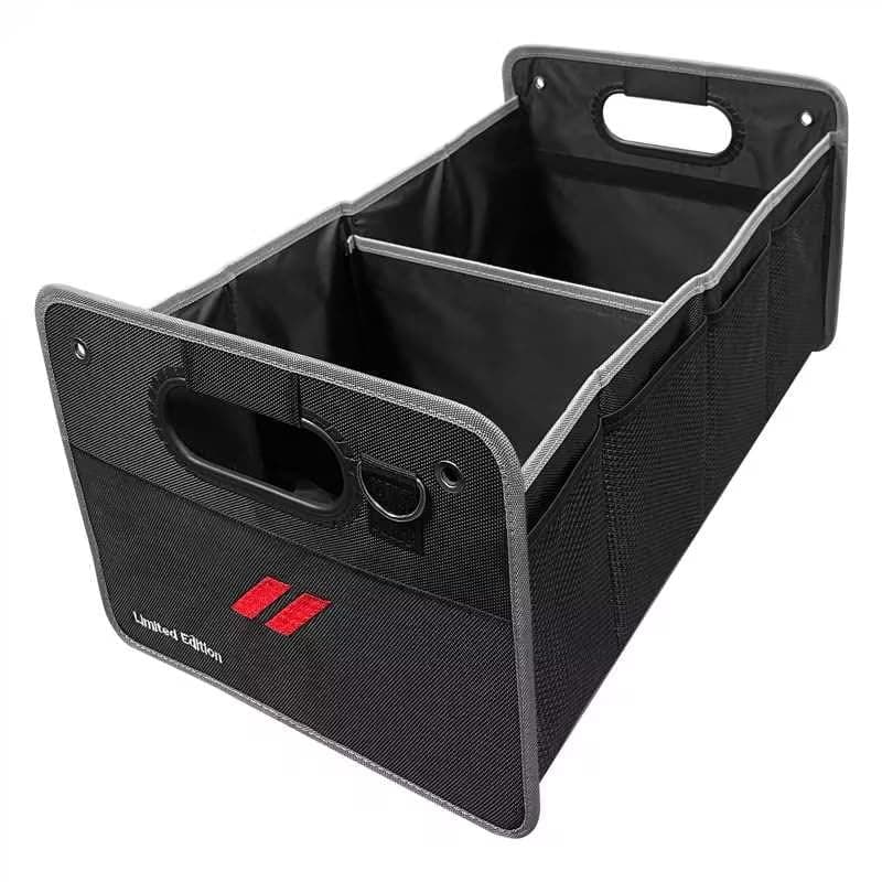 Qianjiang Car Trunk Organizer, Trunk Storage Box with Handle For Dodge Charger Challenger, Collapsible 2 Compartment Automotive Storage Box, Waterproof Oxford Polyester Travel Accessories (B Stype)