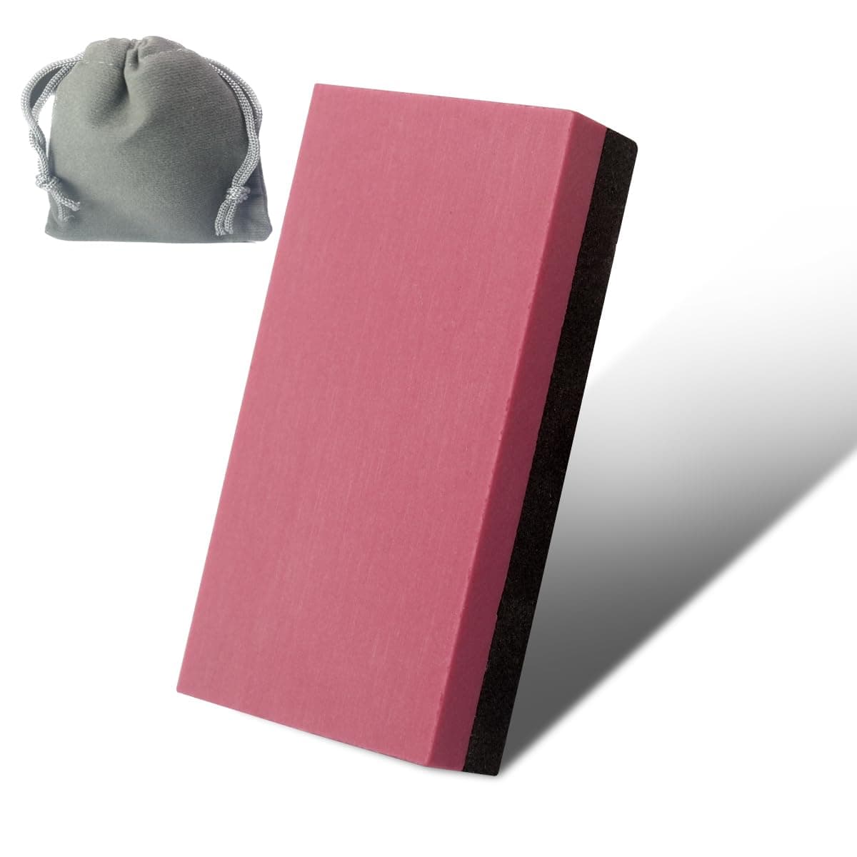 Small Sharpening Stone,2 in 1 Dual Sided 800#/3000# Combination Pocket-sized Whetstone,Coarse/Fine Polishing Boron Carbide and Red stone (1.97x0.98x0.39inch)