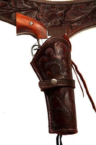 38/357 Caliber Brown Leather Gun Holster