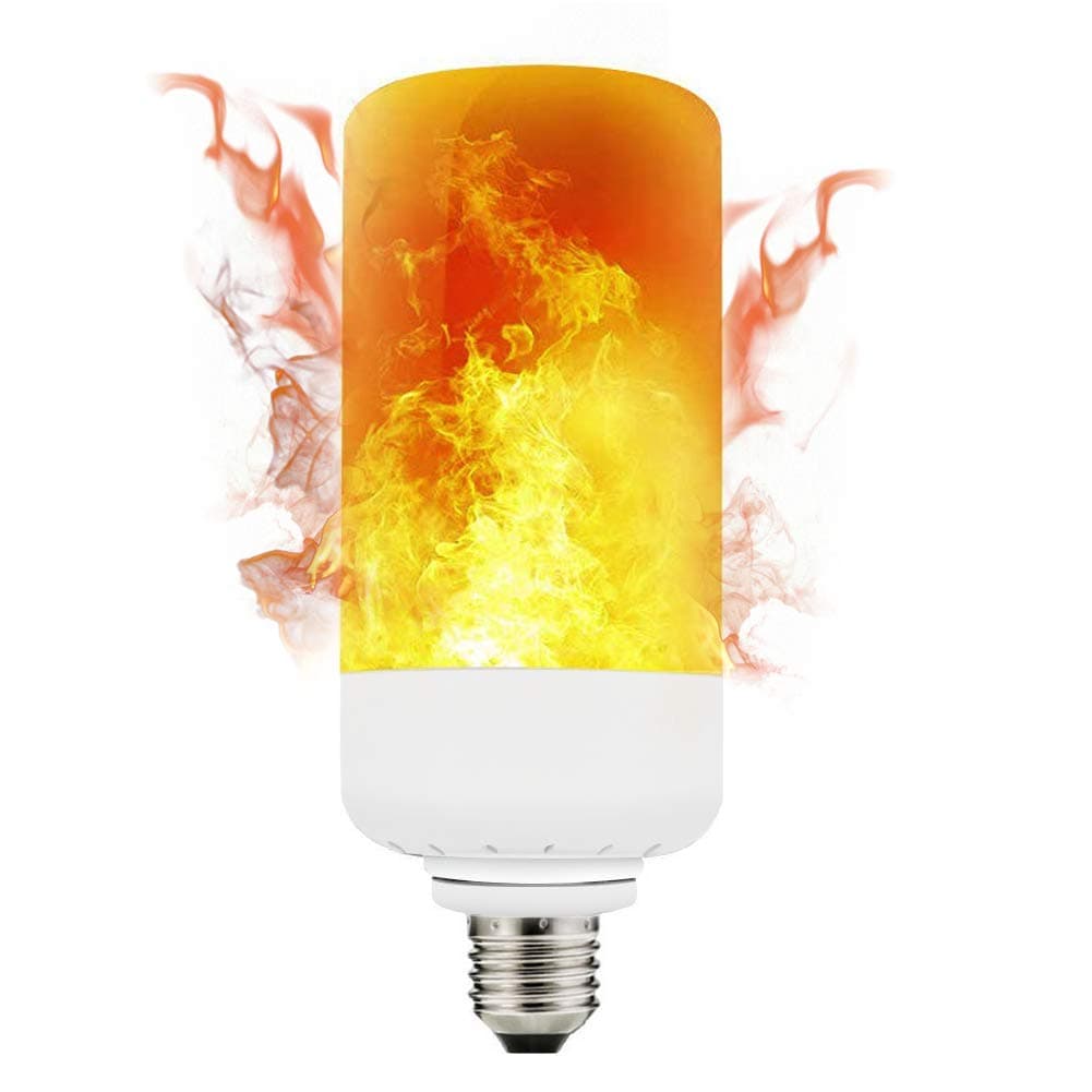 LED Flame Light Bulbs,SUNINESS E27 Waterproof Portable Flickering Fire Effect Light Bulb Adjustable Decorative Flicker Bulbs with 3 Modes for Bar Festival Party Christmas Decoration