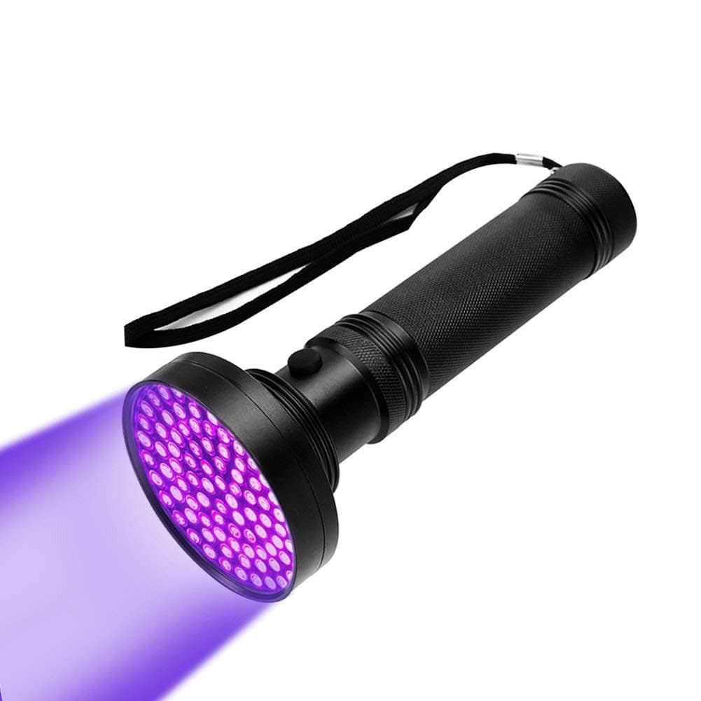 Black Light Flashlight, 100 LED 395 nM Flashlights, Super Bright Ultraviolet Flashlight Professional Black Light Pet Urine Detector for Dog/Cat,Hunting Scorpions,Search for Bed