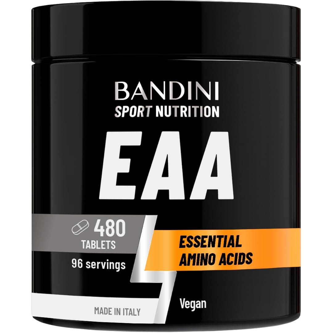 EAA Essential Amino Acids | 480 Tablets 96-Day Supply | with All 9 EAAs Intra, Pre and Post Workout | Amino Acid Supplements for Sport | NO Additives, EAA Amino acids, Vegan Friendly