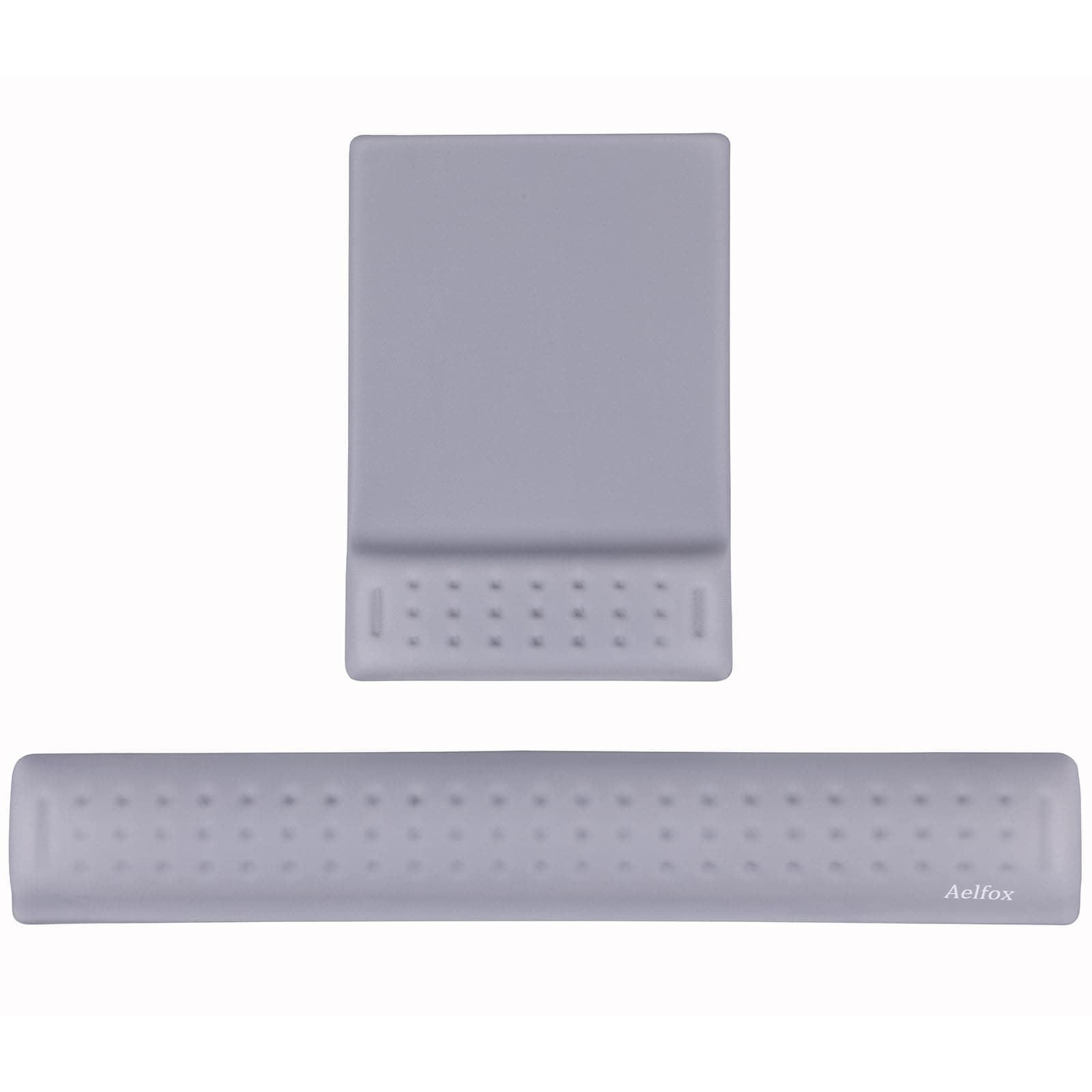 Keyboard Wrist Rest & Mouse Pad with Wrist Support Set, Memory Foam Ergonomic Wrist Pad for Computer Keyboard Laptop Wrist Rest, Arm Rest for Typing Wrist Pain Relief in Home Office School(Gray)