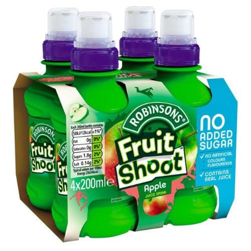 Robinsons Fruit Shoot Low Sugar Apple 4 x 200ml