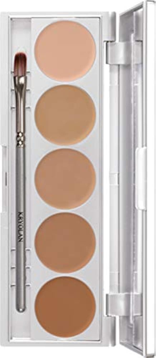 Kryolan HD MICRO FOUNDATION CACHE PALETTE 5 COLORS - 1