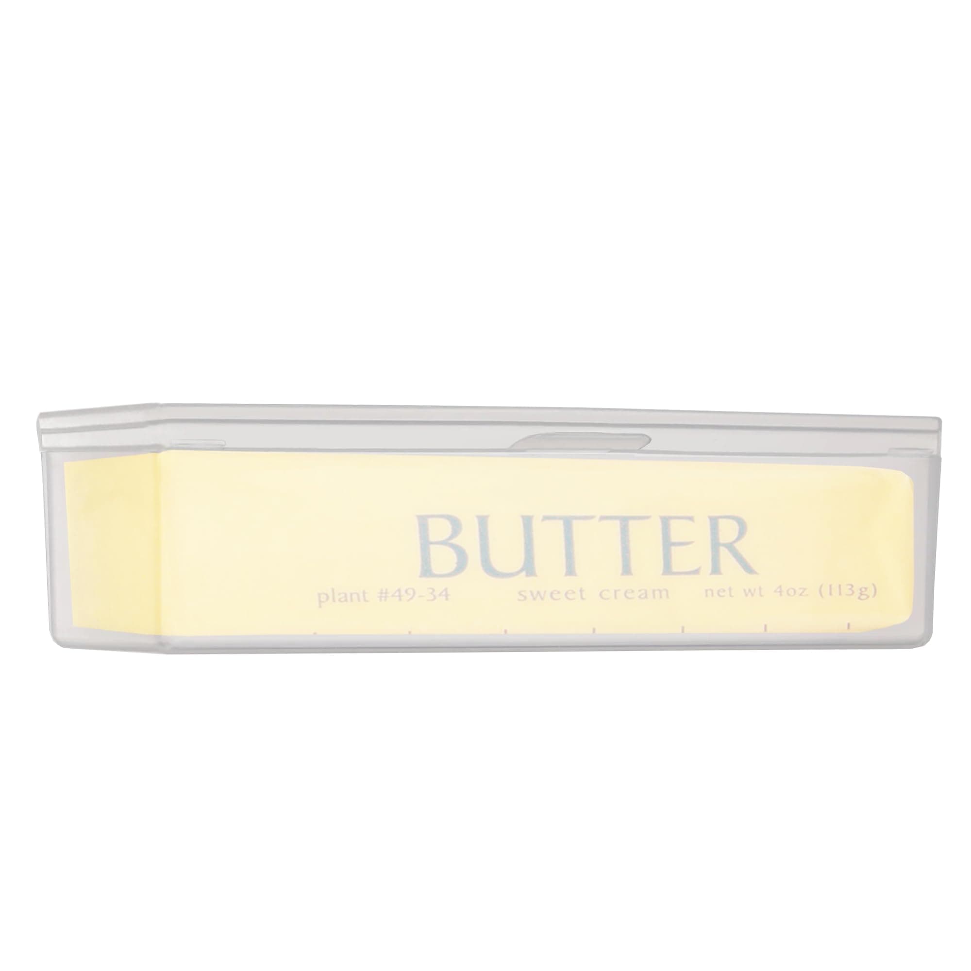 Home-X Single Stick Butter Container - Form Fitting Butter Dish Designed to Hold 1/4 lb of Butter, BPA-free Butter Dish with Lid, Durable Butter Keeper for Home Kitchen Décor