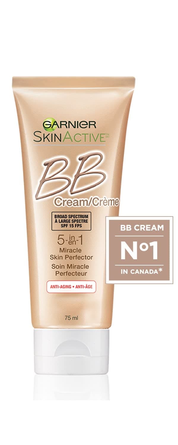 Garnier SkinActive BB Cream Anti-Aging Face Moisturizer, Light Medium, 2.5 Ounce