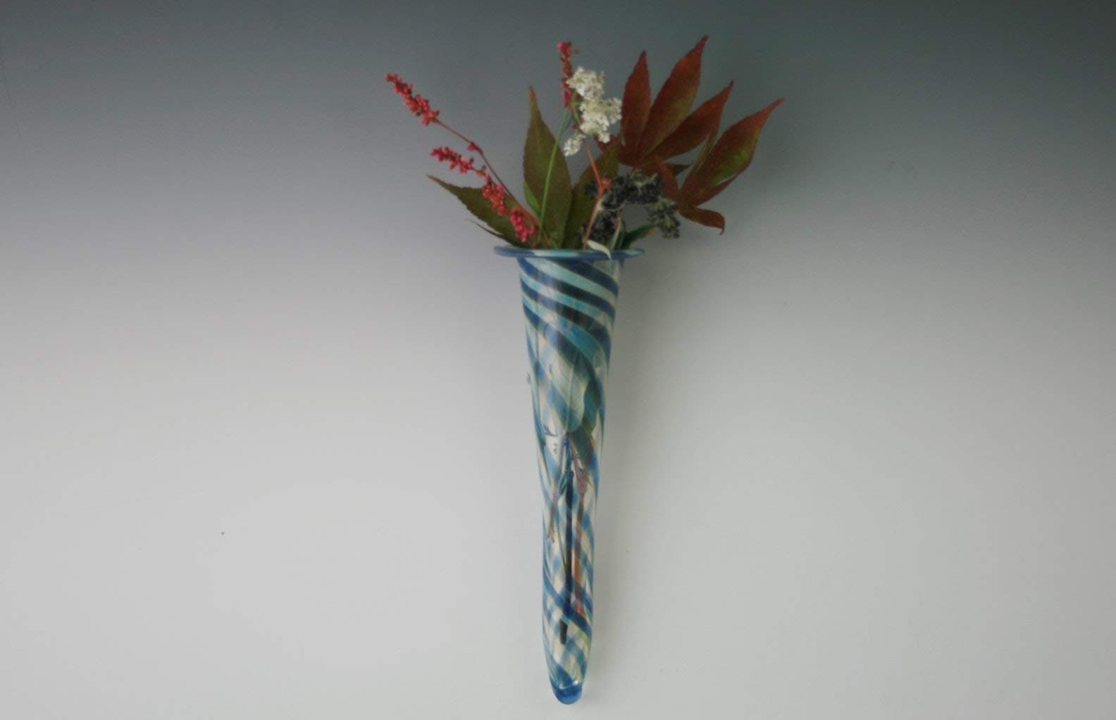 Hand Blown Glass Wall Vase - Wall Sconce