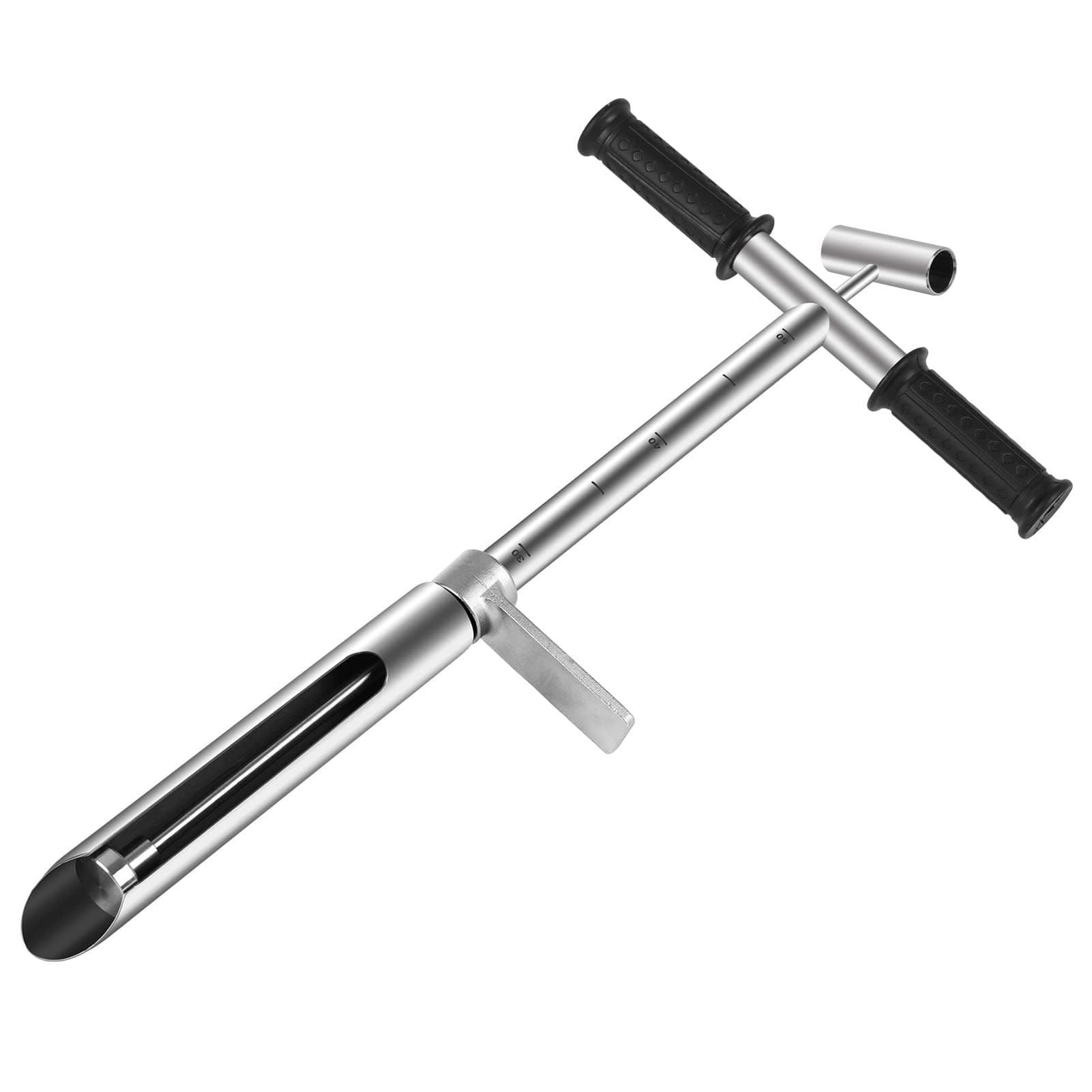 20" Soil Sampler Probe 304 Stainless Steel Soil Sampling Probe Tool with Ejector and Foot Pedal