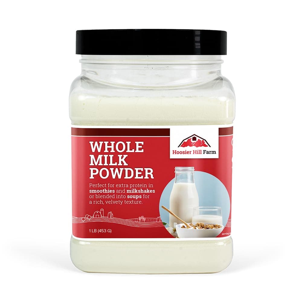 Whole Milk Powder by Hoosier Hill Farm, 1 Pound (Pack of 1)