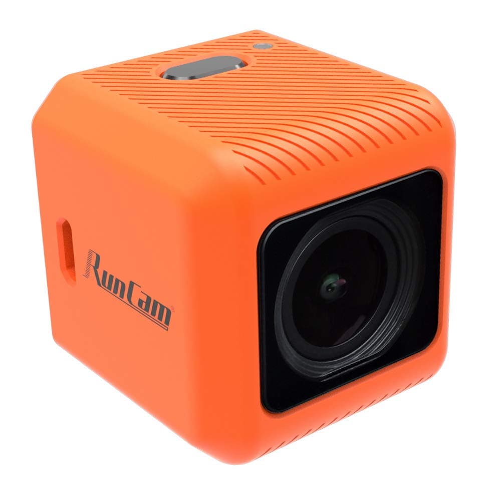 5 4K FPV Camera 1080P HD Micro Action Camera EIS Supported 145 Degree FOV for FPV Racing Drone and Sport Video Recording, Orange