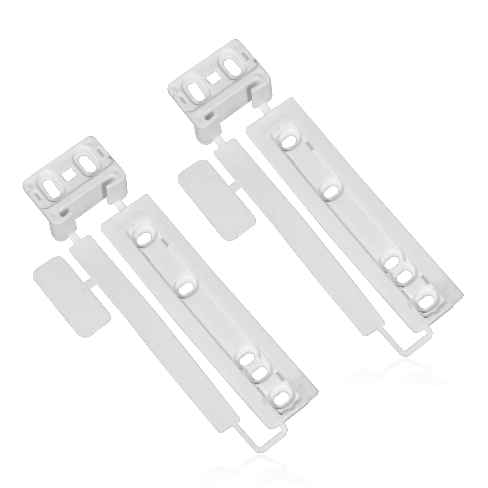 Spares2go Door Plastic Mounting Bracket Fixing Slide Kit Compatible with AEG Integrated Fridge & Freezer (Pack of 2)