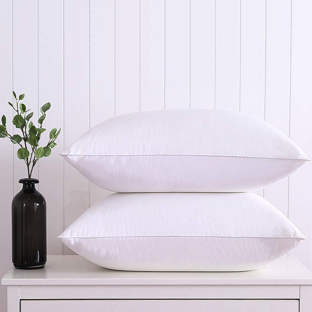 Goose Down Alternative Pillow(2-Pack,20"x26"),Bed Pillows for Sleeping-Washable,100% Egyptian Cotton Fabric Microfiber Pillow