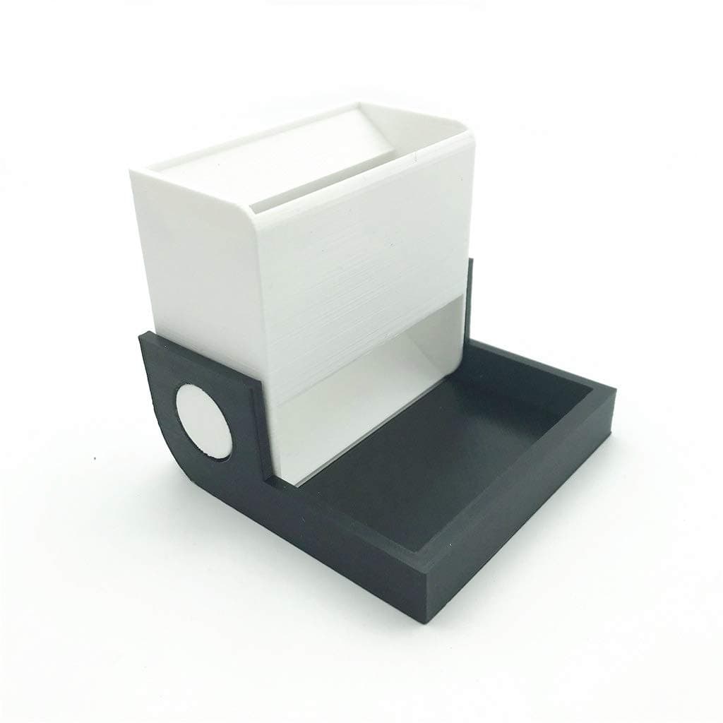 Foldable Dice Tower for DND, RPGs Board Games Accessories Dice Equipment for The Settler of Catan, Stone Age, Small World, Ghost Stories, Dungeons & Dragons (White Tower Black Tray S)