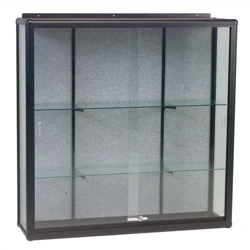 Series 90 Elite Wall Mount Display Case Finish: Walnut, Size: 48" H x 48" W
