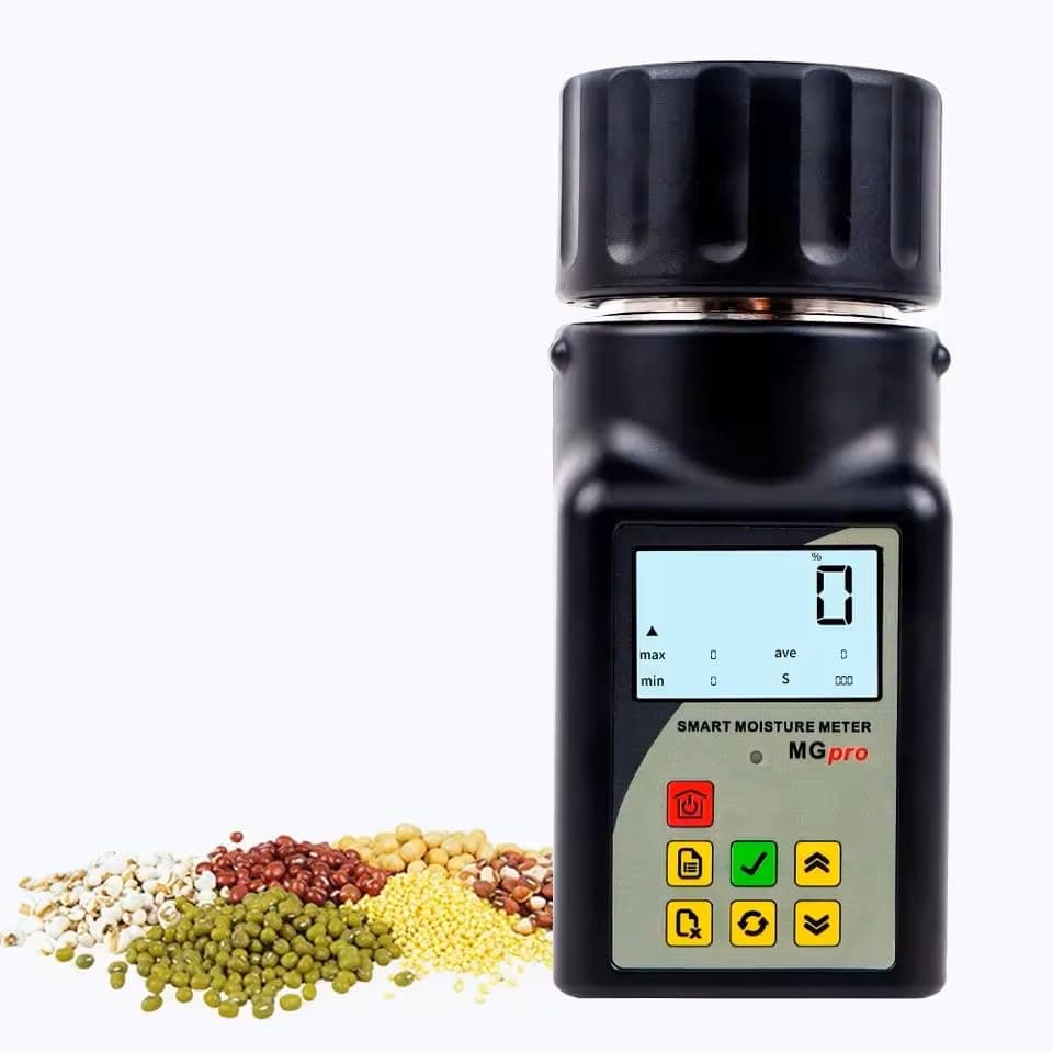 MG-Pro Portable Mini Cup Grain Moisture Meter for Coffee,Cocoa,Rice,Wheat 25 Kinds Grains Moisture Tester Wiht 99 Groups Data Storage