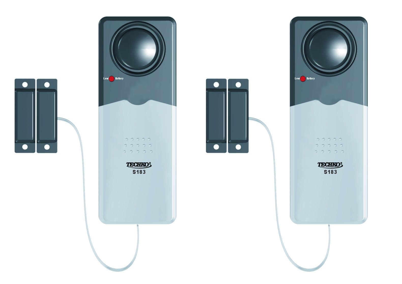 Techko S024 Door Security Alarm, 8 Ounces, Silver