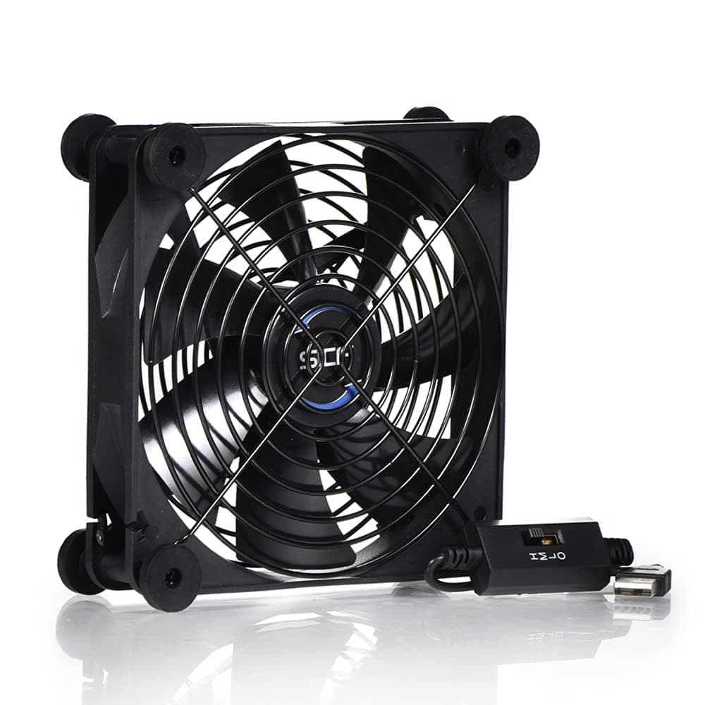 Quiet 140mm USB 5V Portable Cooling Fan for Flat Panel TV Receiver Router DVR PlayStation Xbox Computer Cabinet Cooler