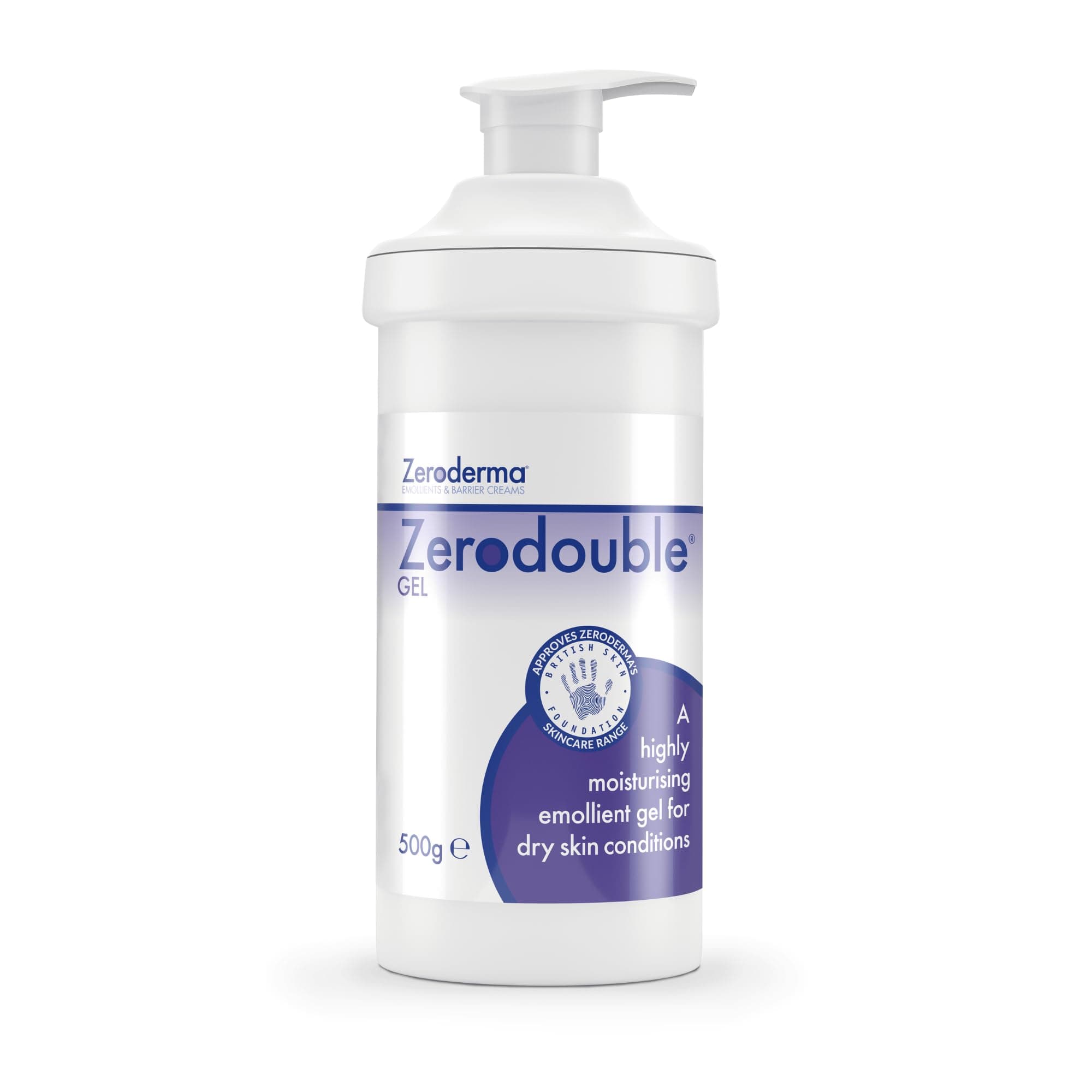 Zerodouble Gel, 2-in-1 Moisturiser & Soap Substitute, Highly Moisturising Gel for Dry Skin Conditions such as Eczema, Psoriasis & other Dry Skin Conditions. 500g