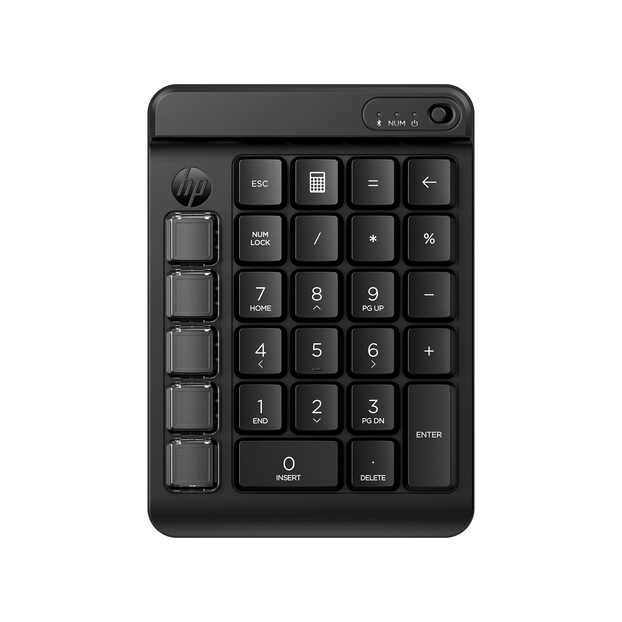 HP 430 Programmable WL Keypad, Spill Resistant; Swift Pair; OS Auto-Detection; Swappable Transparent keycaps with Stickers