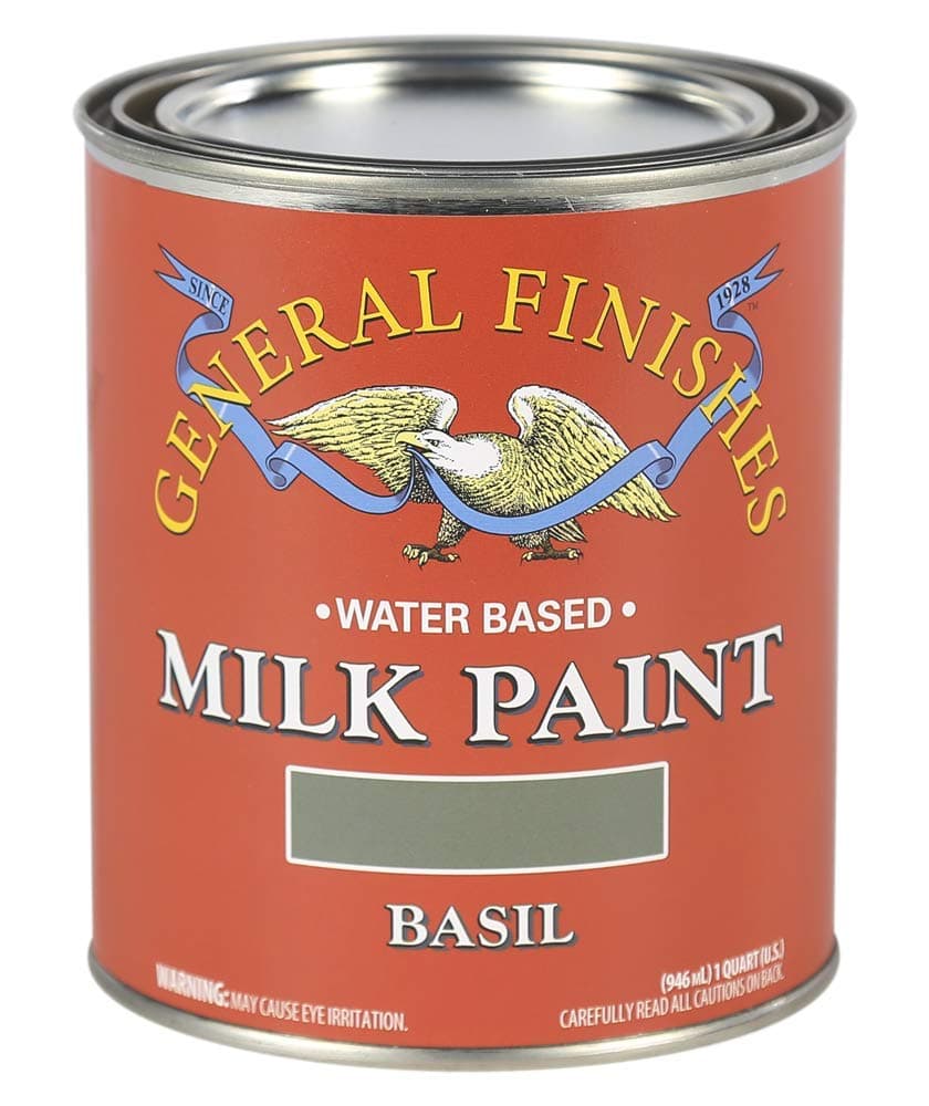 General Finishes Water Based Milk Paint, 1 Quart, Basil