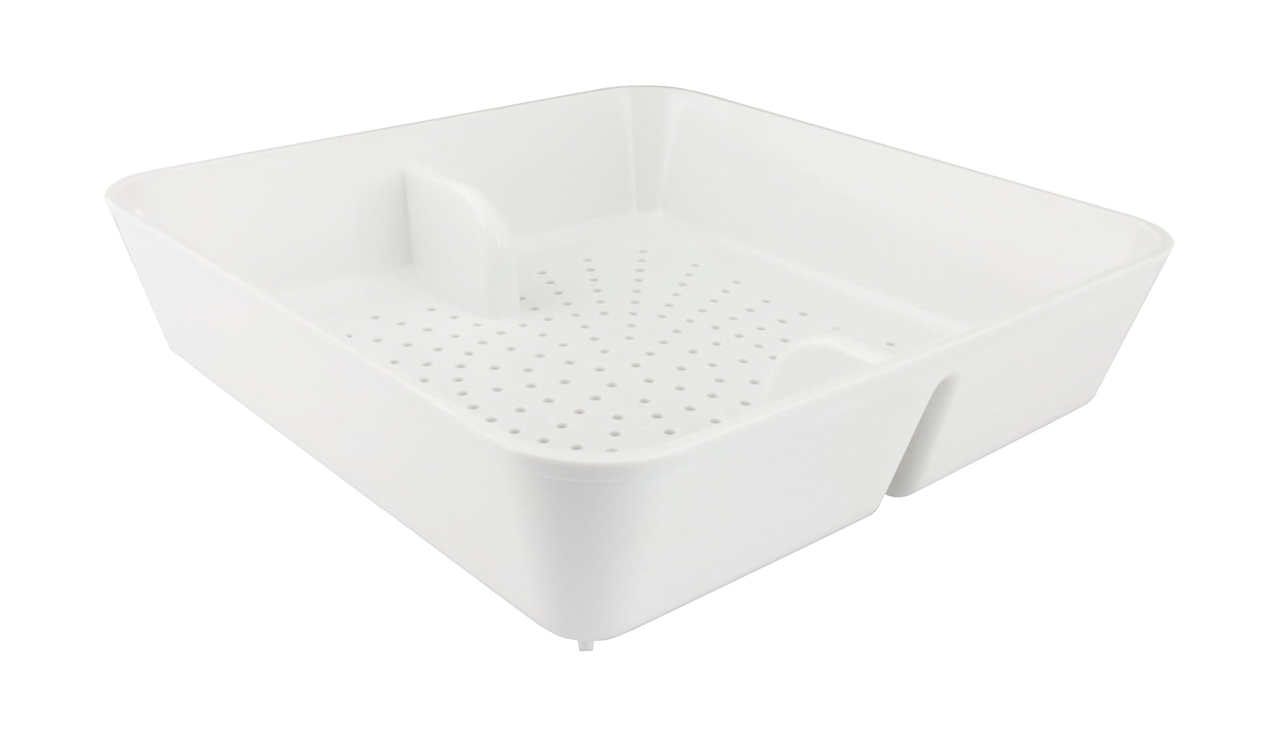 Floor Sink Drain Strainer ABS Plastic Drop-in Basket 8-1/2" x 8-1/2" x 2-1/4" - Perfect for Restaurant, Bar, Buffet (1)