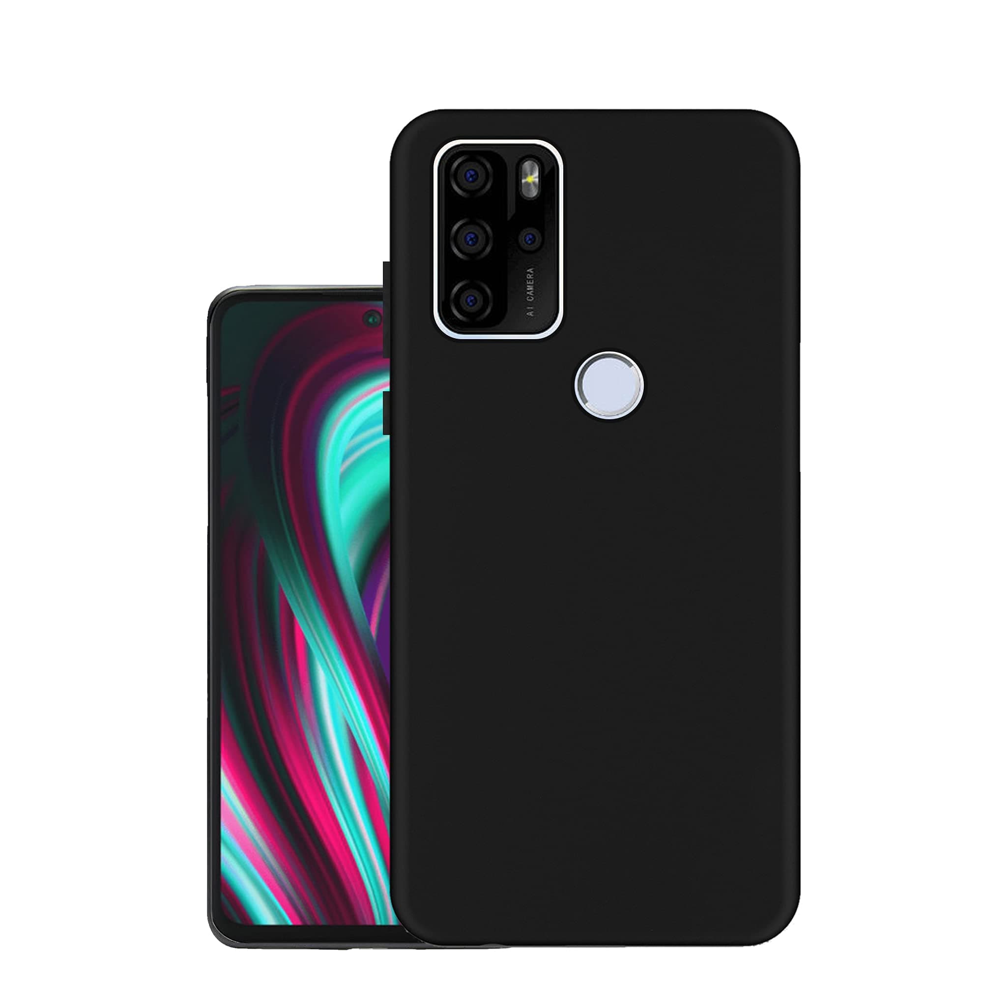 Rubber Exclusive Matte Finish Soft Back Case Cover for Micromax in Note 1 - Black