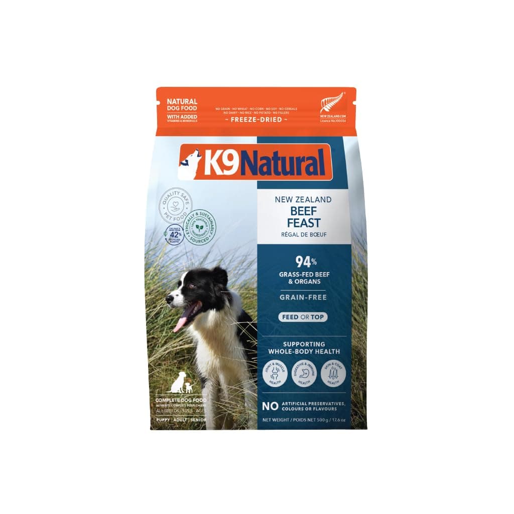 K9 Natural Freeze Dried Beef Feast 500g