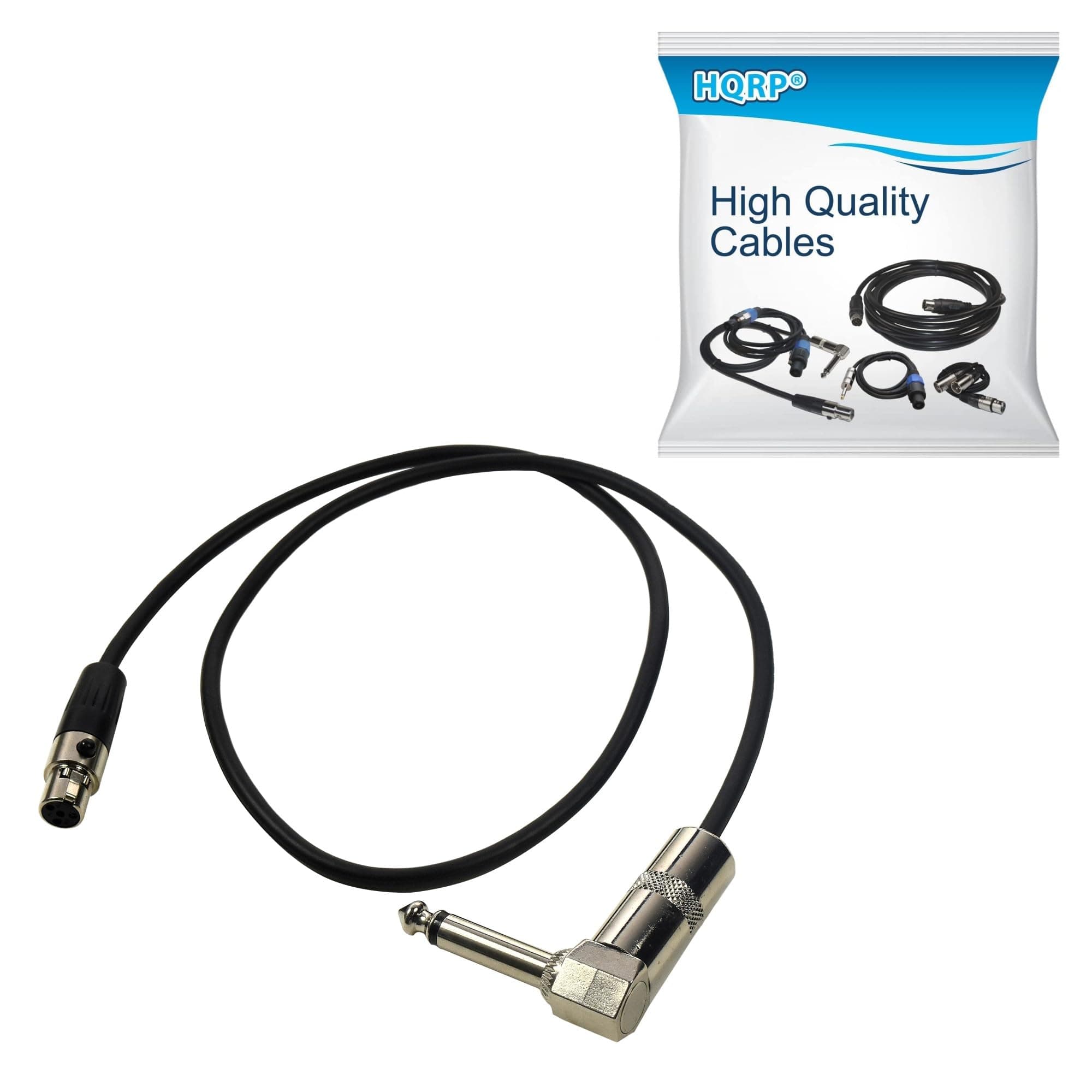 4-Pin Mini Connector TA4F to Right-Angle 1/4-Inch Connector Instrument Cable Replacement for Shure WA304 fits AXT100 T1G UT1 SC1 BLX1 PG1 PGX1 GLXD1 QLXD1 SLX1 FP1 ULX1 ULXD1 UR1 Trasmitter