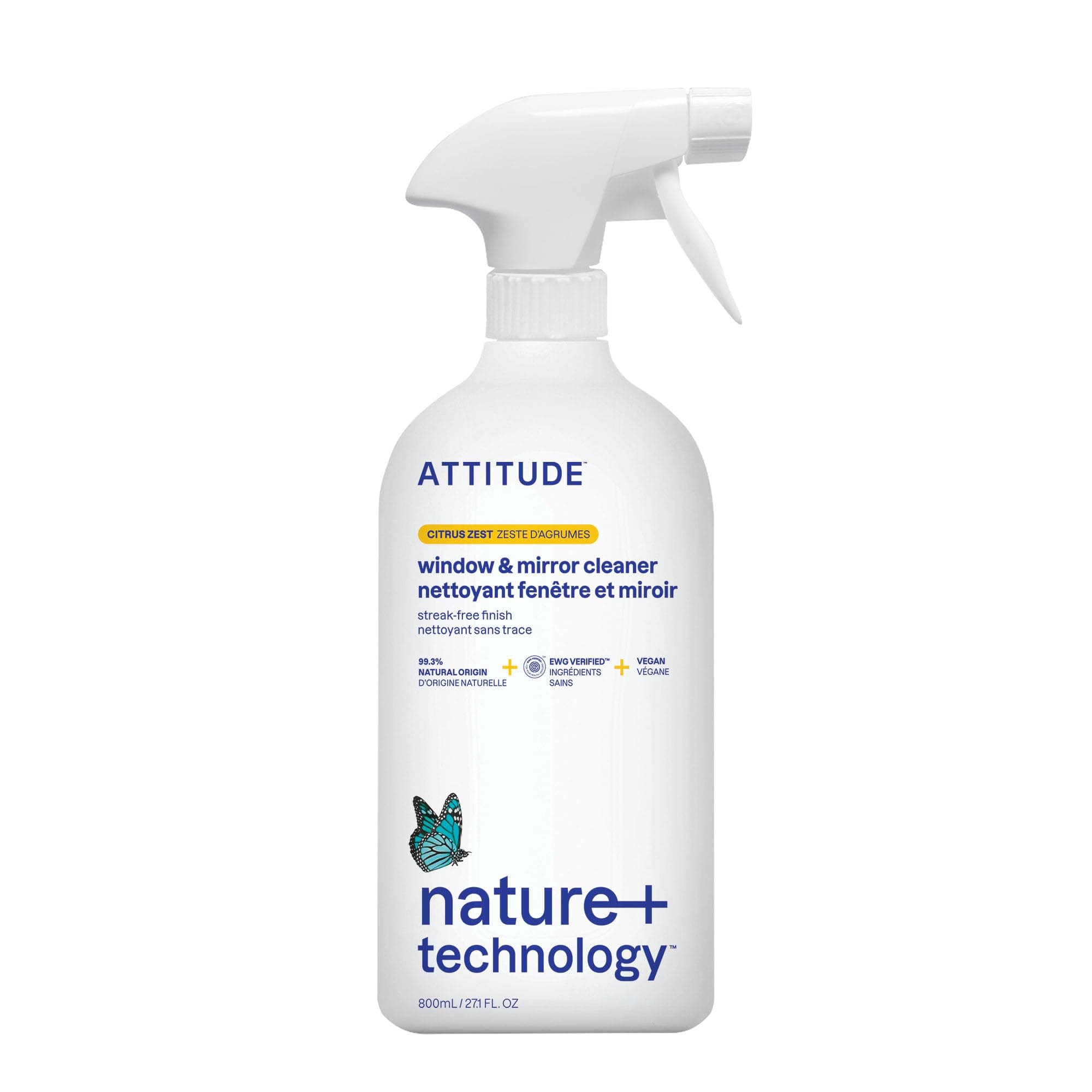 Attitude Window Mirror Lime & Lavender 800ml