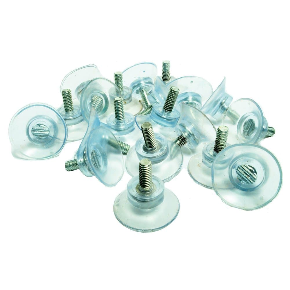 20 PCS Rubber Strong Suction Cup Replacements for Glass Table Tops, with 6M Screw