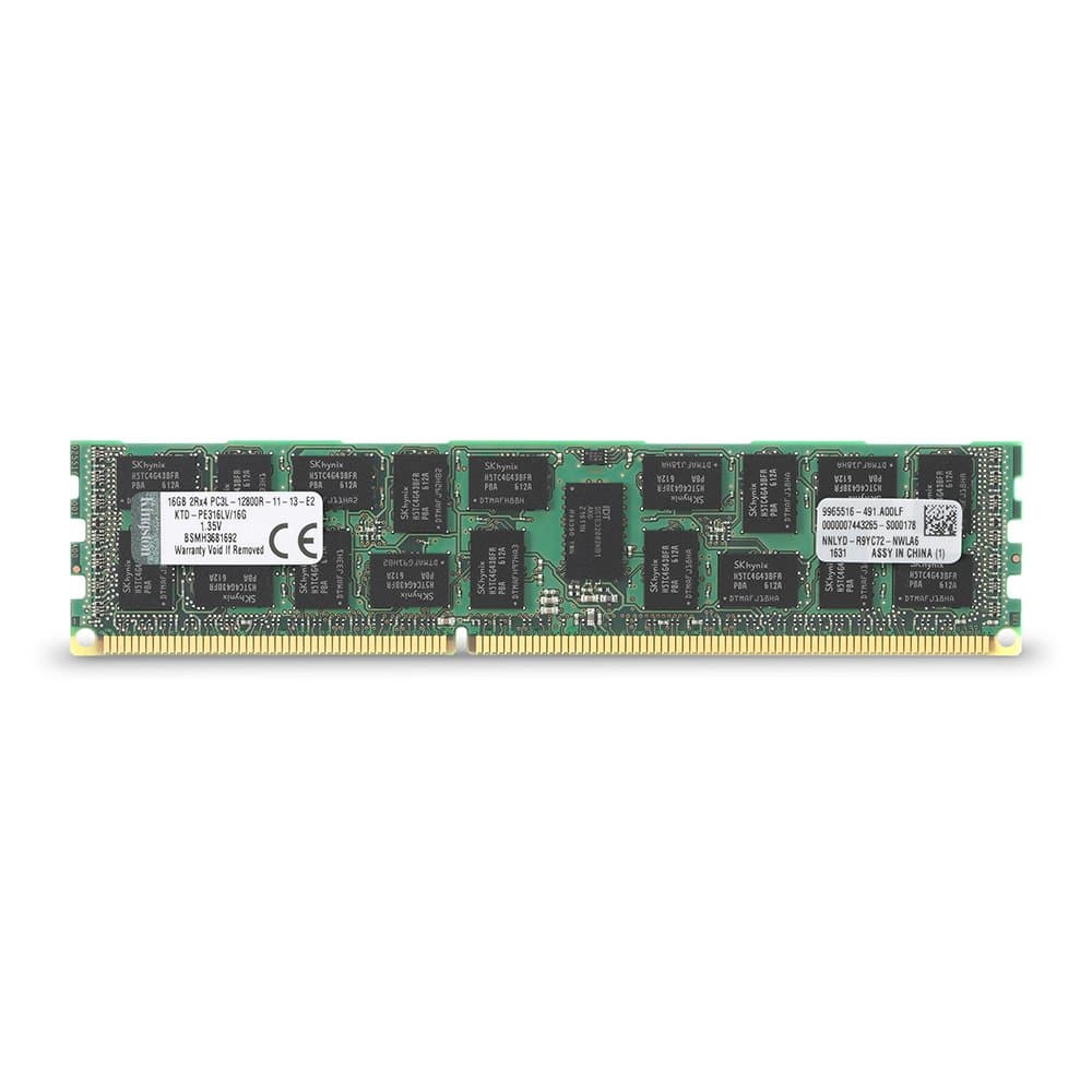 Technology 16GB 1600MHz DDR3 Reg ECC Low Voltage DIMM Memory for Dell Desktops (KTD-PE316LV/16G)