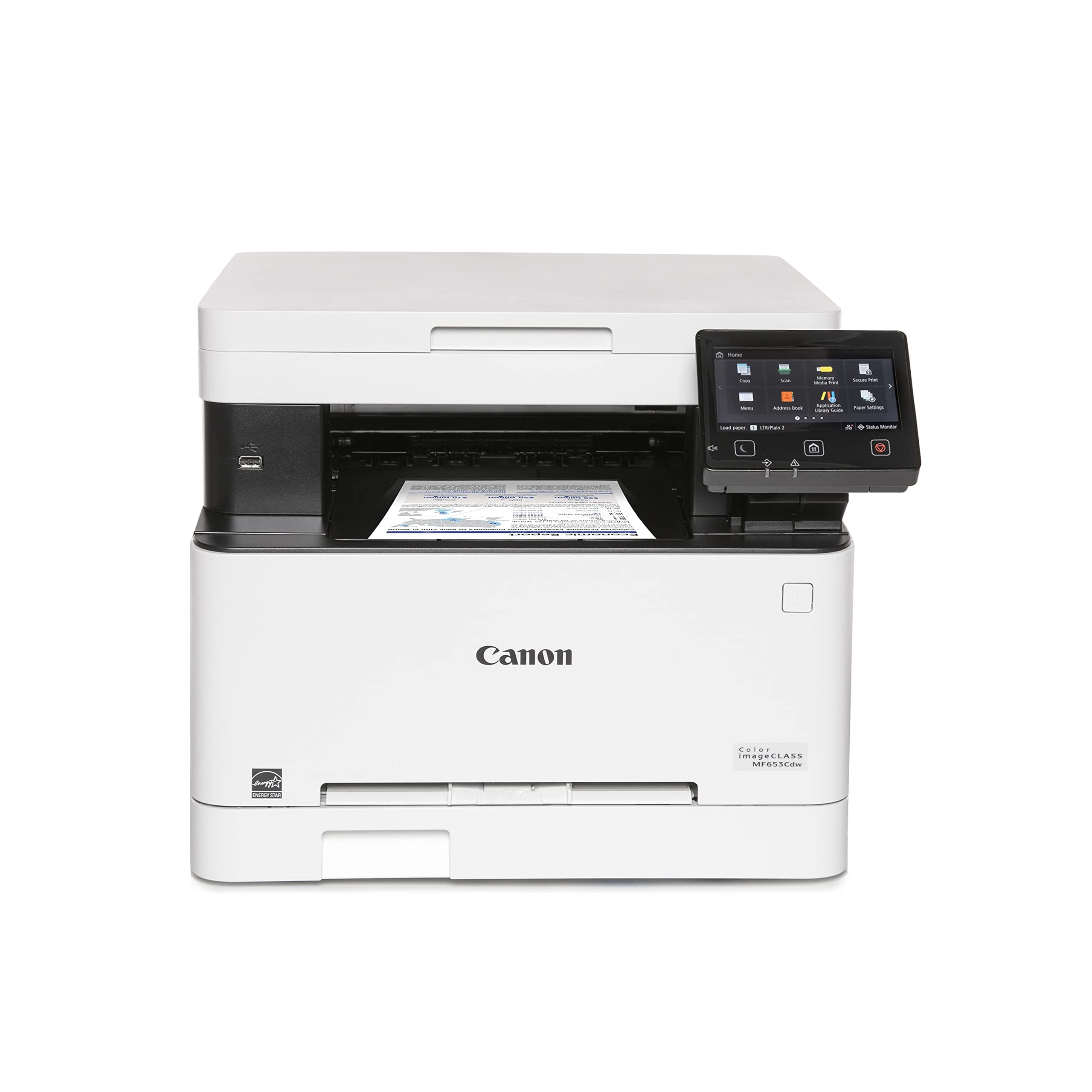 Canon imageCLASS MF653Cdw - Wireless Duplex Color Laser Printer, Multifunction with Copier, Scanner, Mobile Ready, 3 Year Limited Warranty, 22 PPM, White