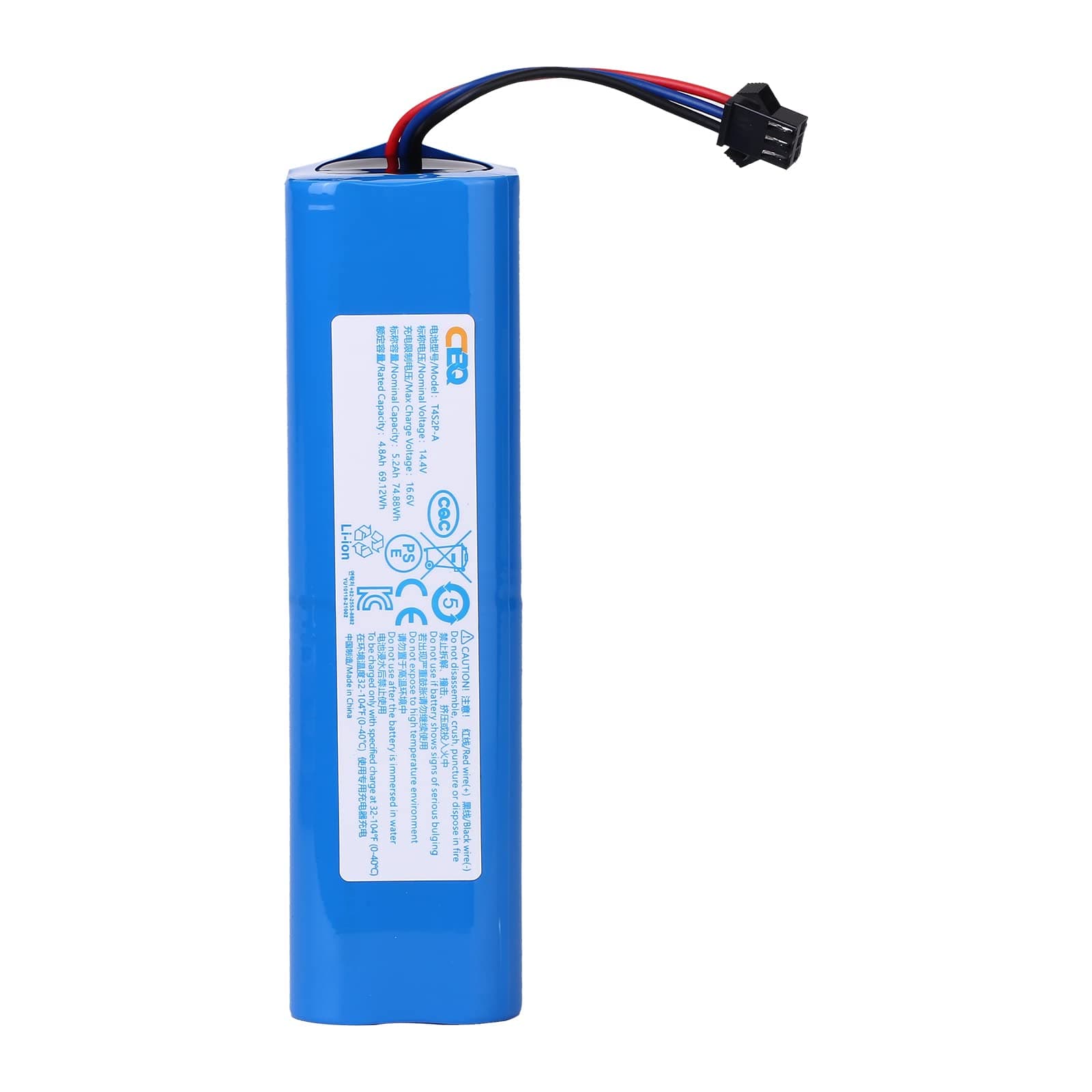 CBQ Replacement Battery for Proscenic M7 Pro M8 Pro M7 Max,for Uoni V980 Max V980 Plus,ROIDMI EVE Plus,Lydsto R1,VIOMI S9,Coredy L900,Kyvol Cybovac S31,Onson J30 Pro Robot Vacuum Cleaner.